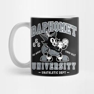 Baphomet University - Vintage Cartoon Devil - Satanic School Mascot Mug